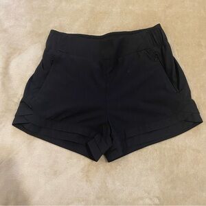 Freely Women’s Black Zip Pocket Atheletic Shorts L